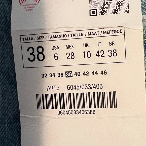 Zara BNWT wide leg jeans, Sz 38 - Picture 2 of 8